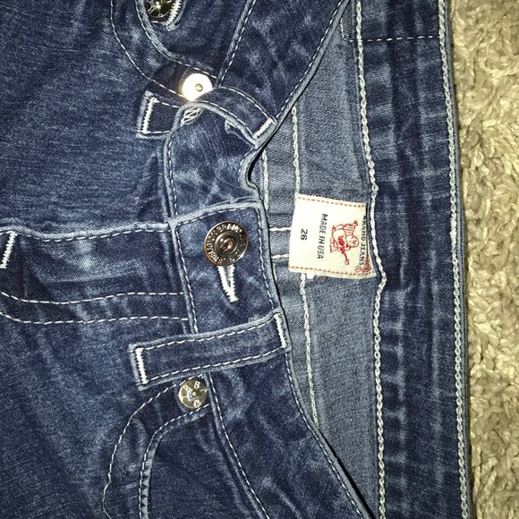 True Religion Skinny Jean Denim Blue Size 26 - Picture 3 of 4